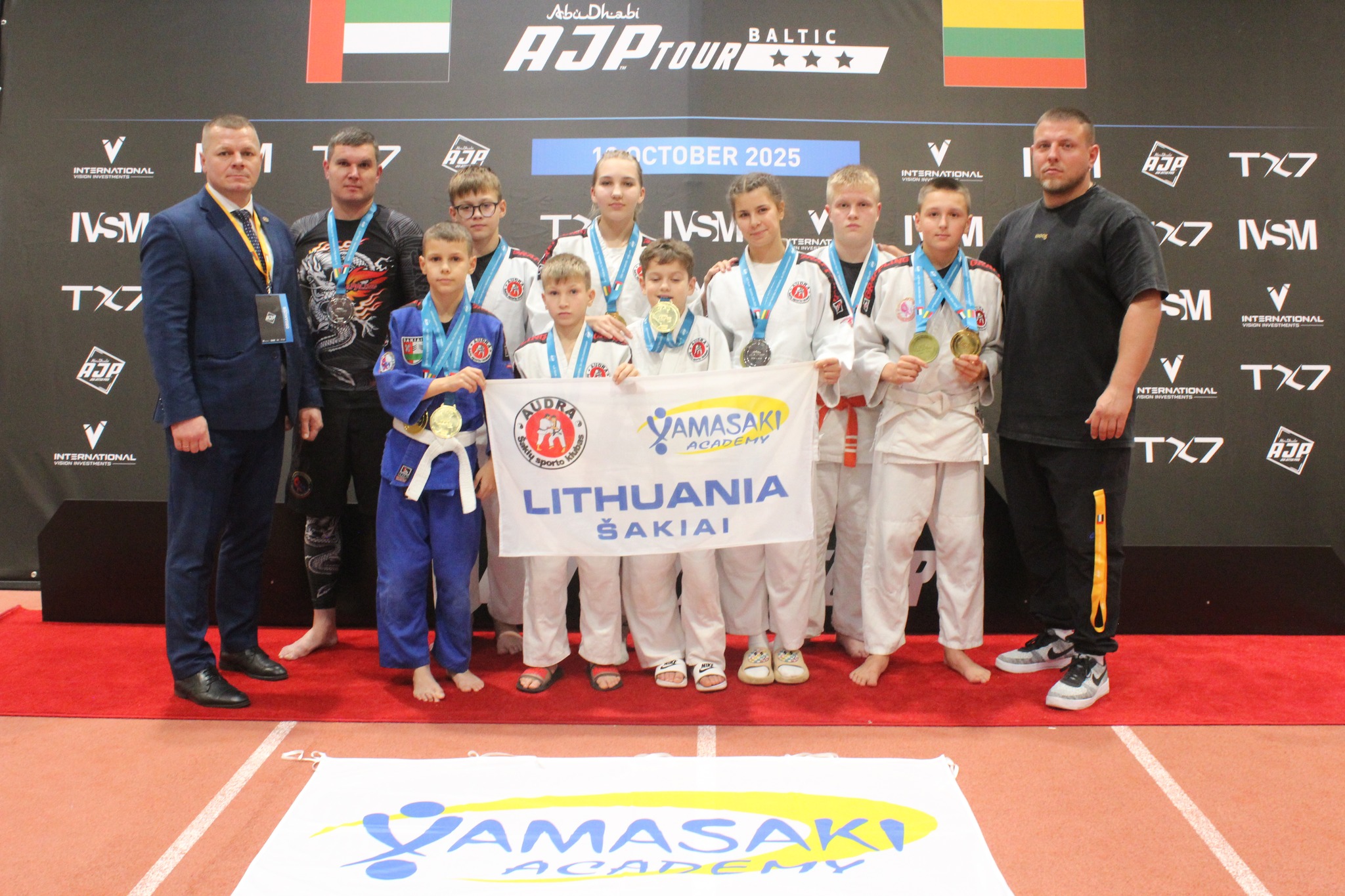 Sėkmingas „Audros“ sportininkų pasirodymas AJP Tour Baltic Jiu-Jitsu pirmenybėse