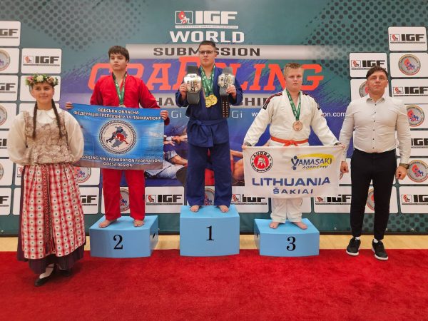 Šakių sporto klubo „Audra“ sportininkai iš pasaulio graplingo čempionato parvežė 11 medalių – nuotrauka 8