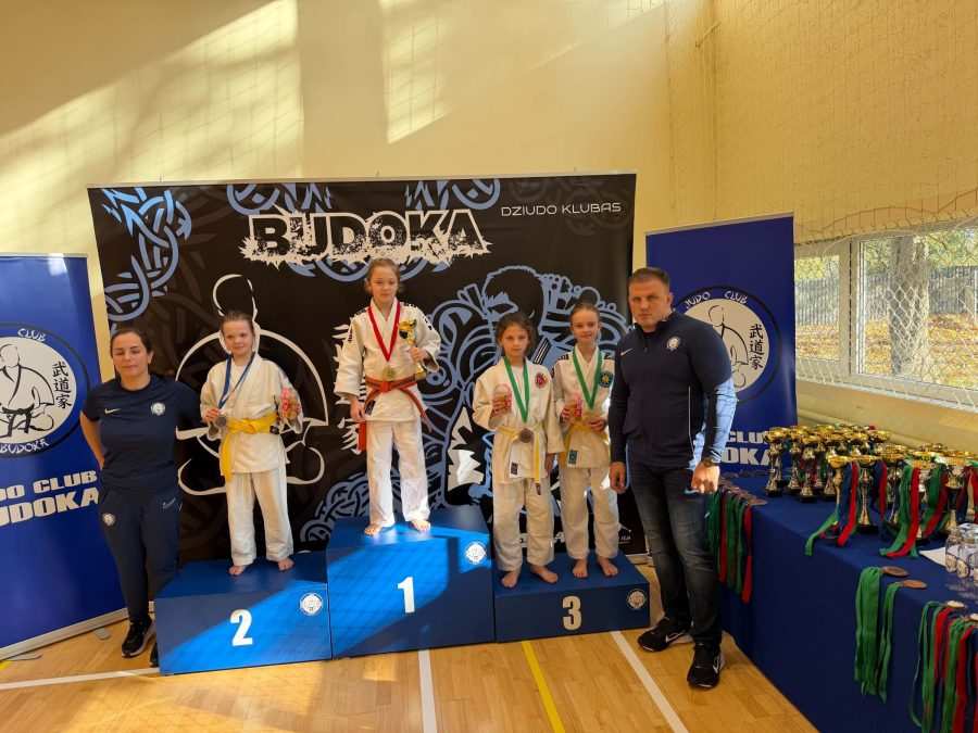 Jaunieji Šakių sporto klubo „Audra“ dziudo sportininkai – Marijampolės turnyre