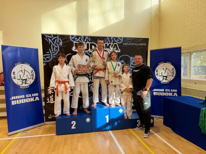 Jaunieji Šakių sporto klubo „Audra“ dziudo sportininkai – Marijampolės turnyre