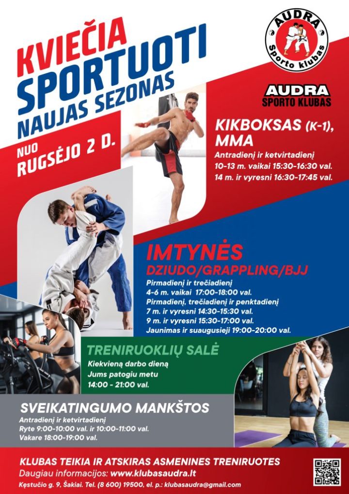 NAUJAS SEZONAS jau nuo RUGSĖJO 2 D.