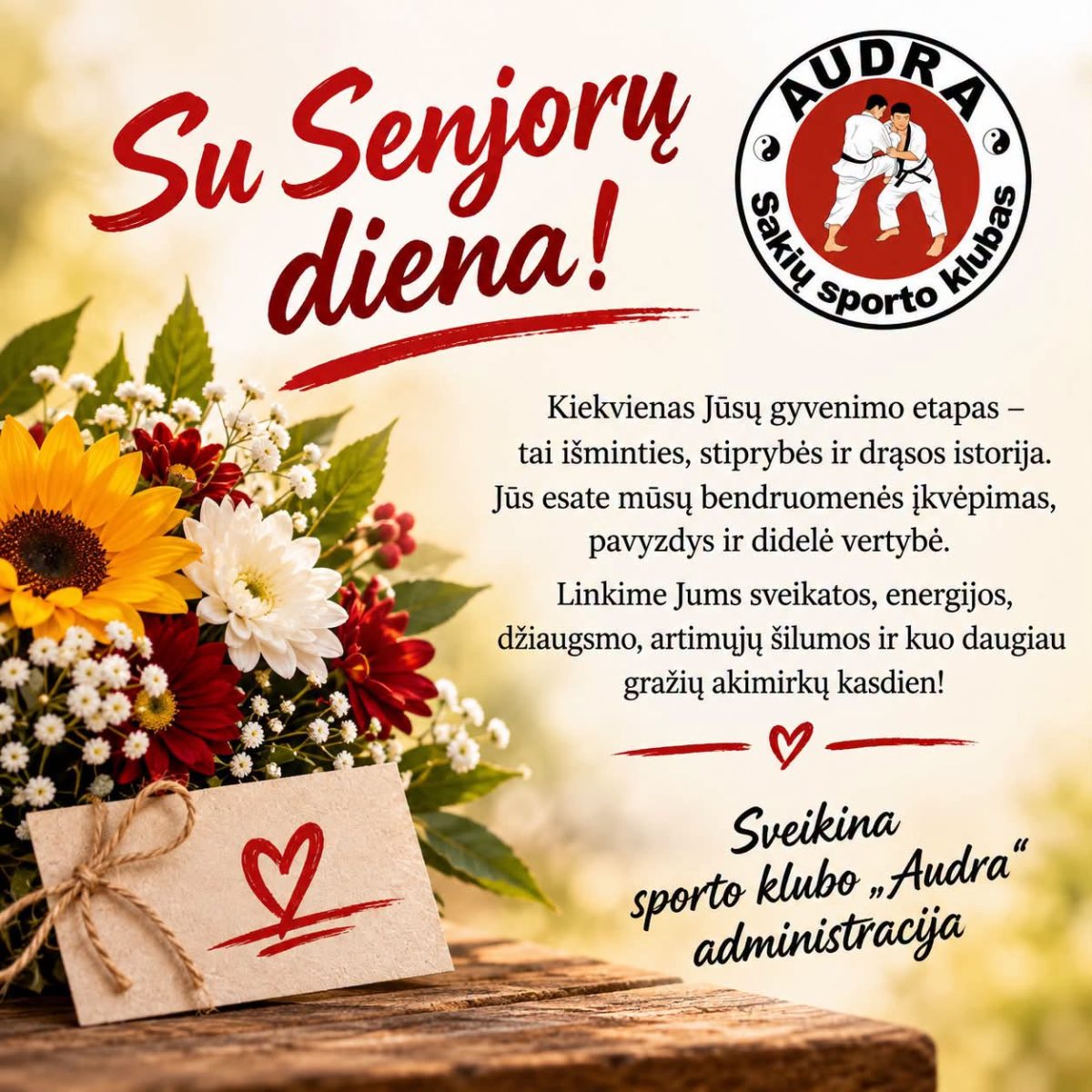 Su Tarptautine pagyvenusių žmonių diena!