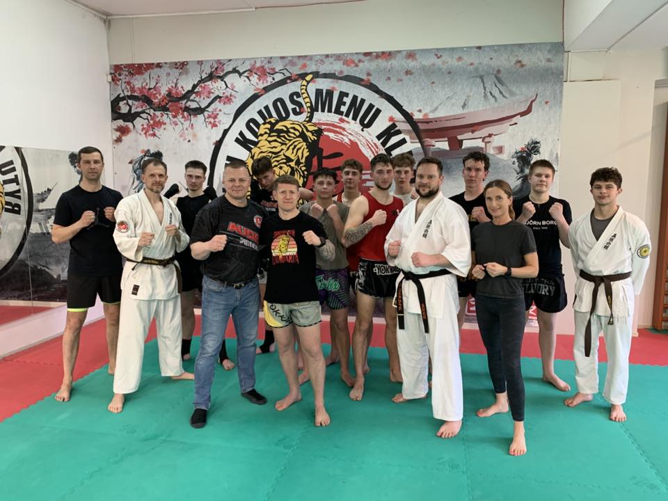 Bendra kikbokso treniruotė Kaune